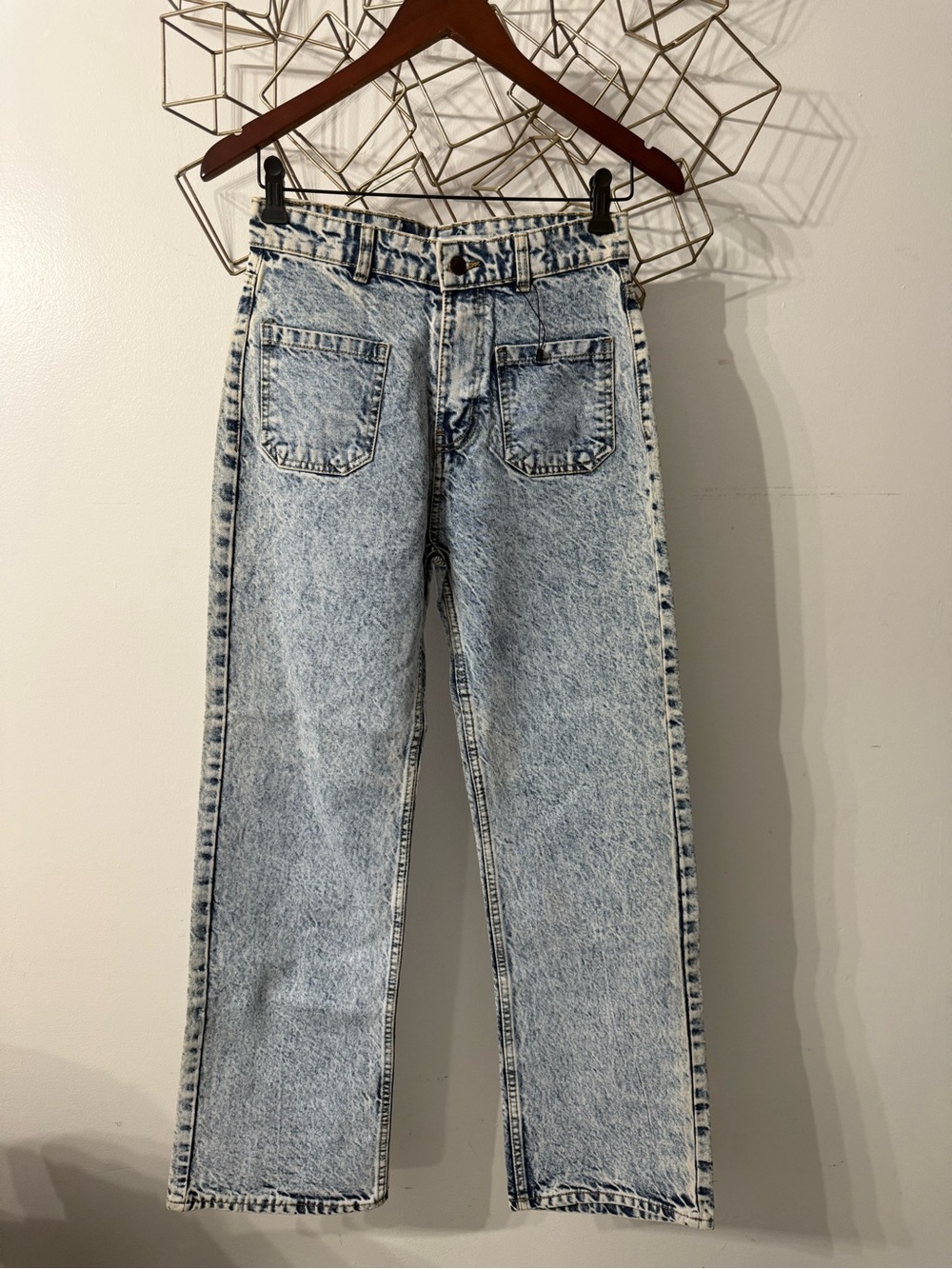 Zara Acid Light Wash Straight Leg Jeans